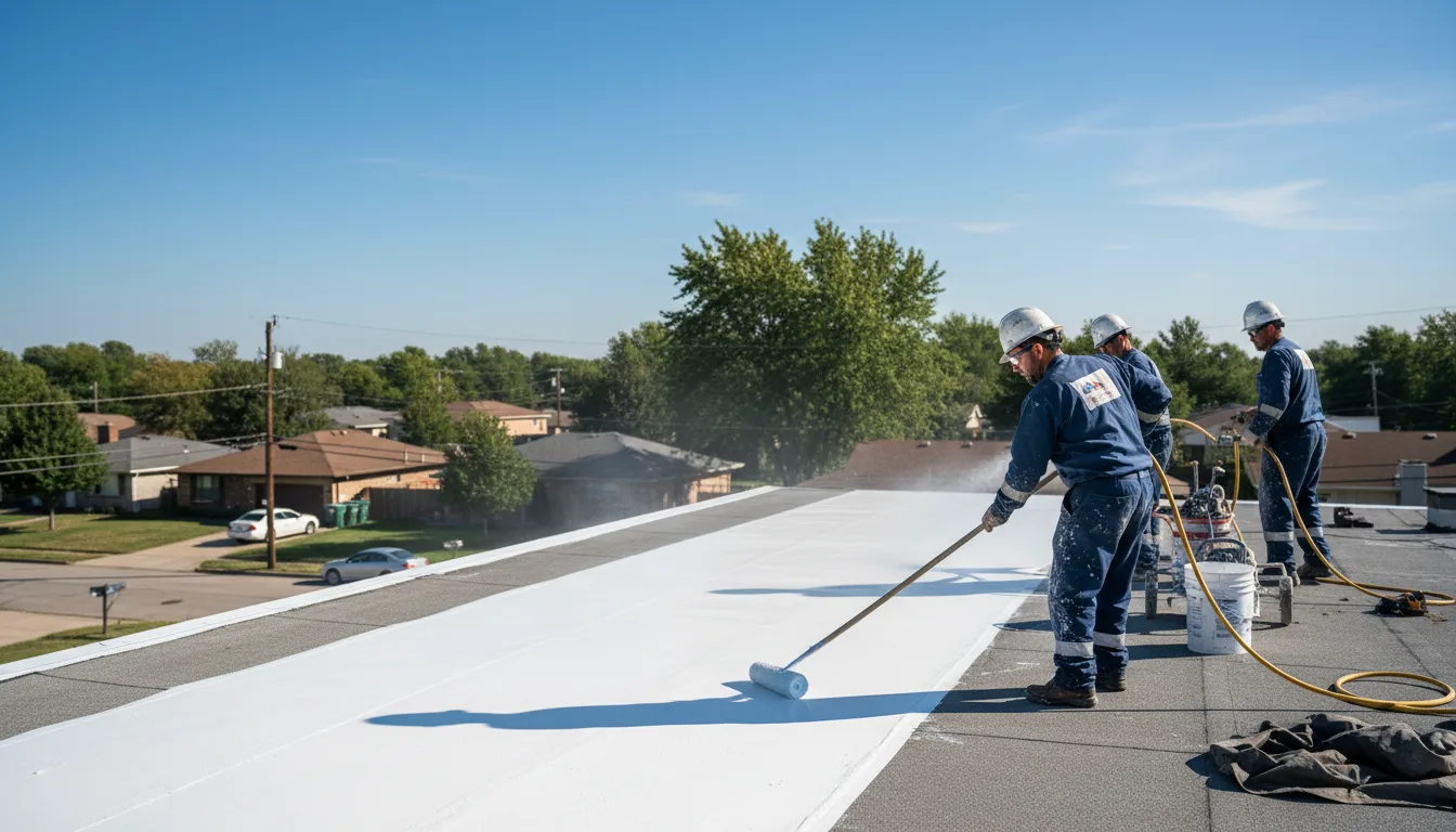 Commercial roof coating in Olive Branch, MS near me